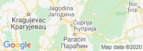 Cuprija map